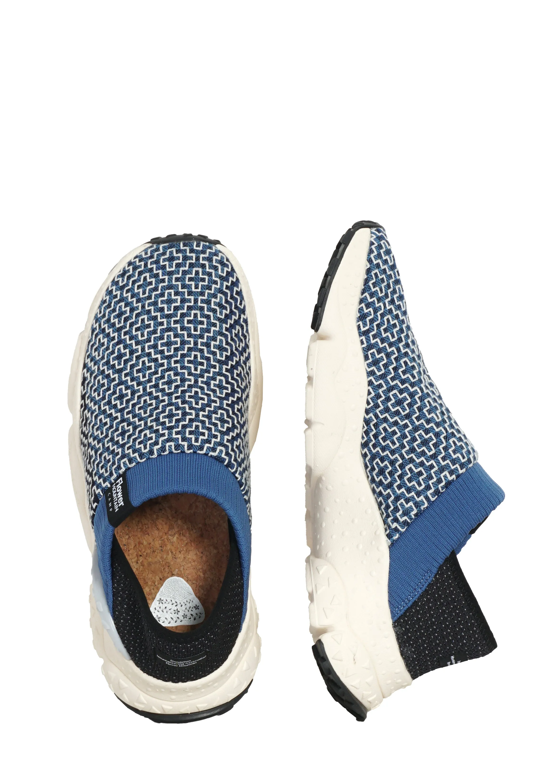 CAMP UNI | Sashiko Slip-on Sneaker | Navy Grey sold by Hansen Garments product image thumbnail 2
