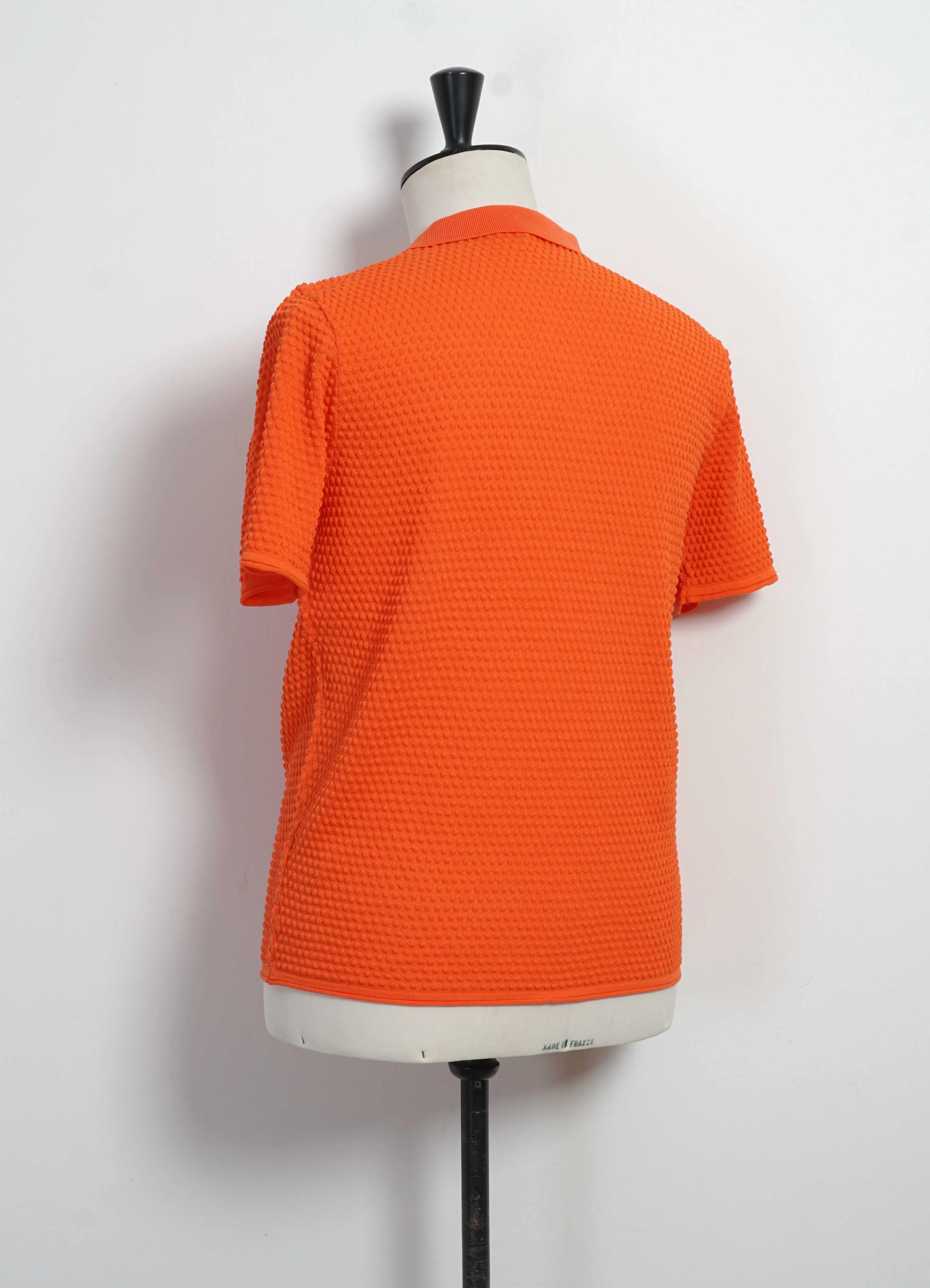 POLO | Short Sleeve Spot Knit Shirt | Orange sold by Hansen Garments product image thumbnail 4