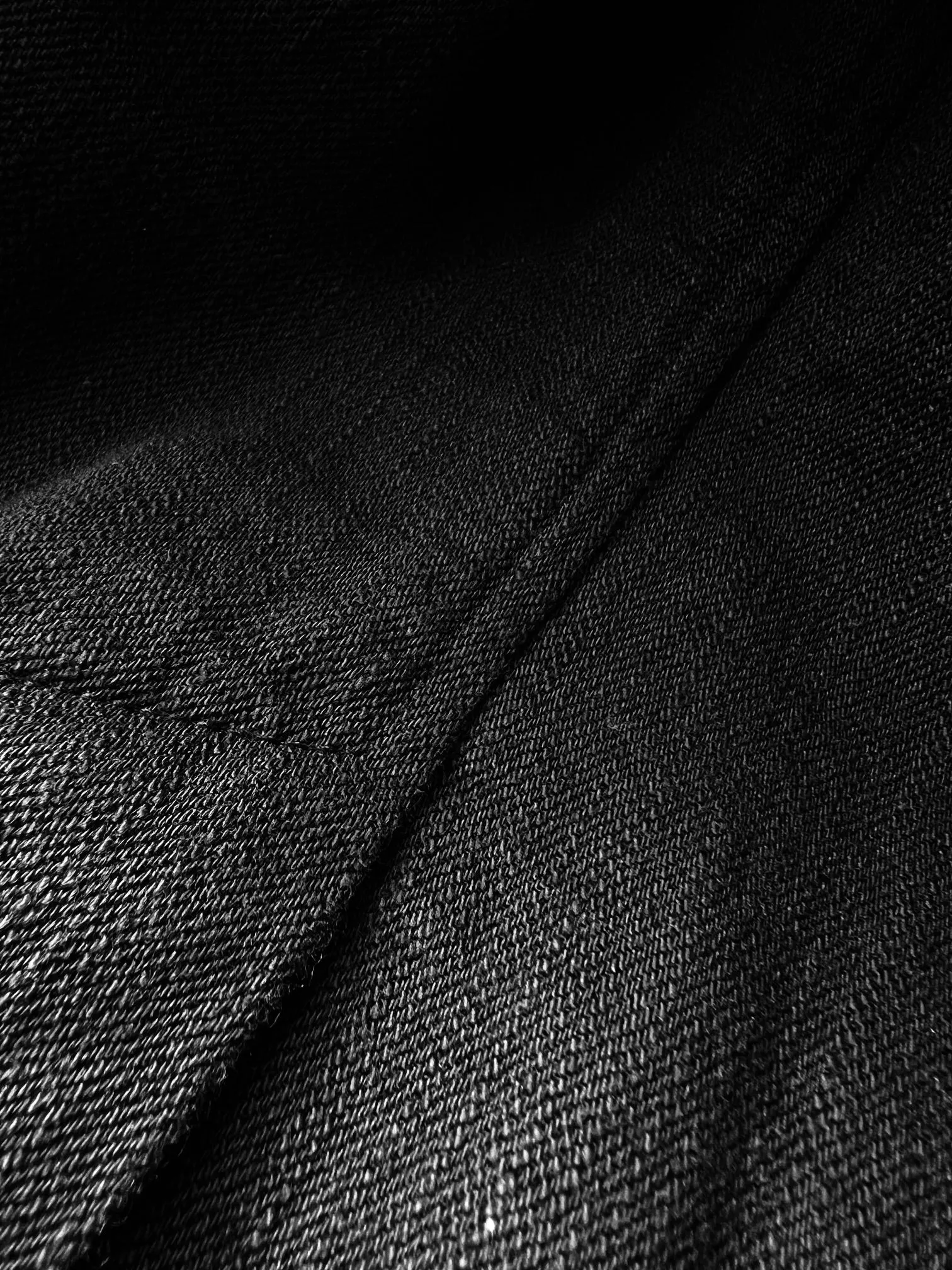 KNUD | Casual Waistcoat | Black Slub sold by Hansen Garments product image thumbnail 5