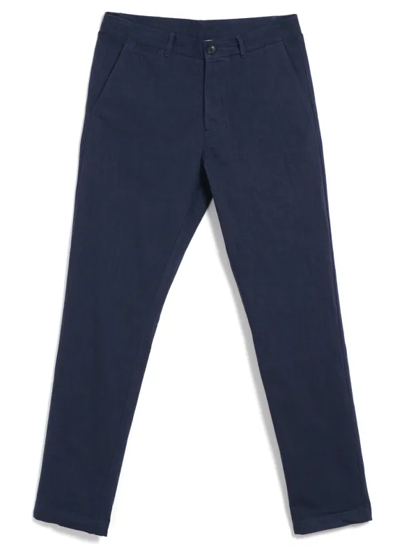 FRED | Regular Cut Work Trousers | Navy Slub sold by Hansen Garments