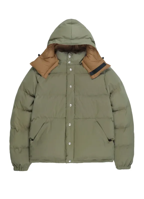 Down Sweater | 60/40 Cotton/Nylon Down Jacket | Light Olive/Dark Tan made by Crescent Down Works