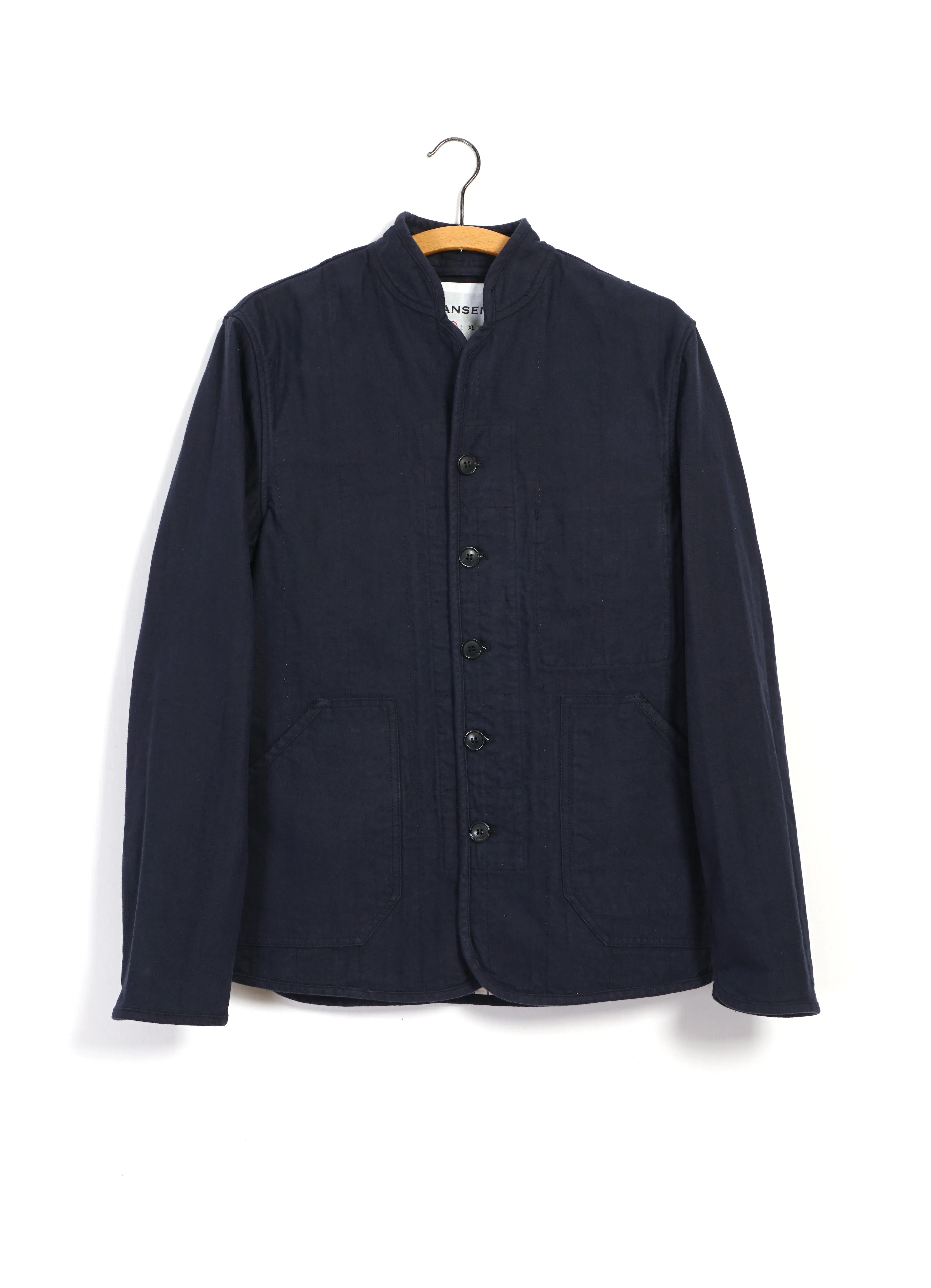 ERLING | Refined Work Jacket | Blue sold by Hansen Garments