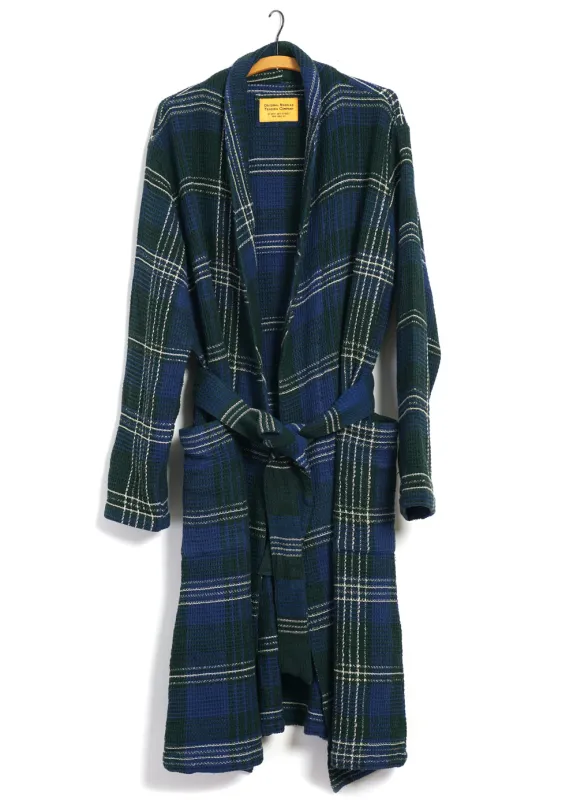 ROBE | Honeycomb Weave | Blue/Green sold by Hansen Garments