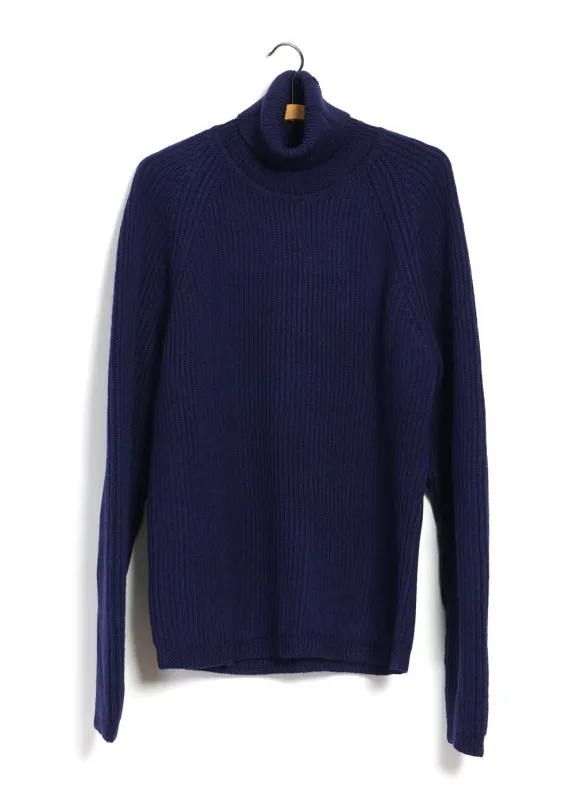 PELLE | Heavy Knit Turtleneck | Royal Blue sold by Hansen Garments