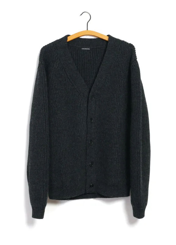 EVALD | Heavy Knit Cardigan | Anthrazit made by Hansen Garments