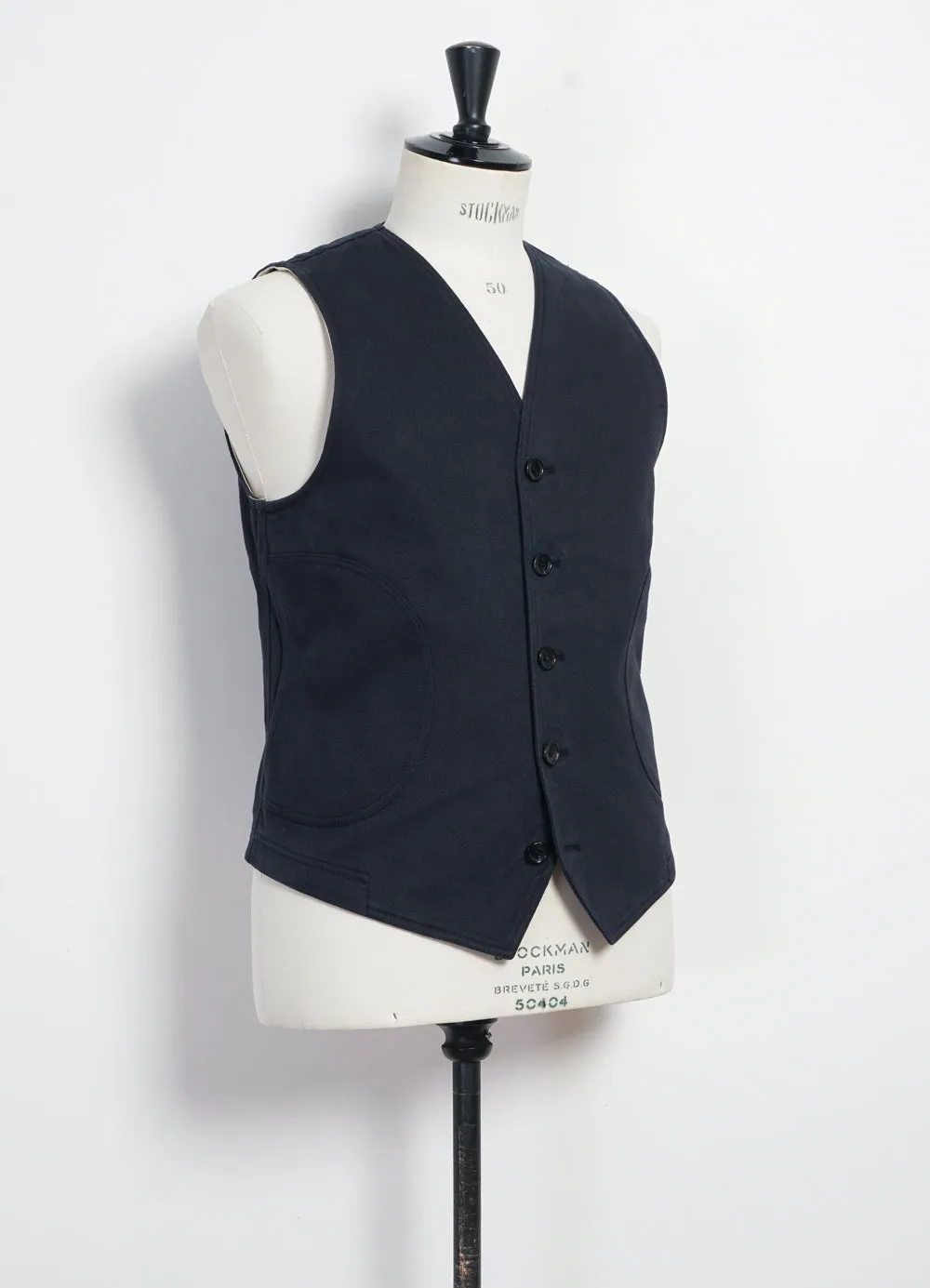 KNUD | Workwear Waistcoat | Dark Navy sold by Hansen Garments product image thumbnail 3