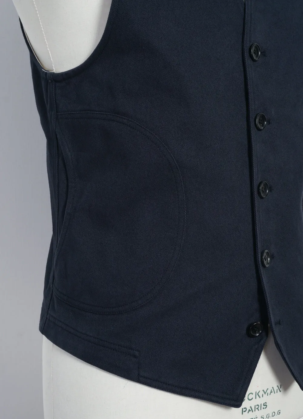 KNUD | Workwear Waistcoat | Dark Navy sold by Hansen Garments product image thumbnail 5