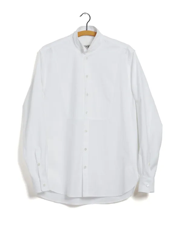 VALDEMAR | Casual Tuxedo Shirt With Bib | White sold by Hansen Garments