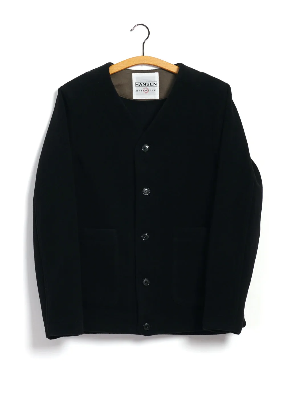 ADEL | Cardigan Jacket | Black sold by Hansen Garments