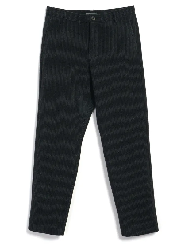 KEN | Casual Trousers | Black Wool Pin sold by Hansen Garments