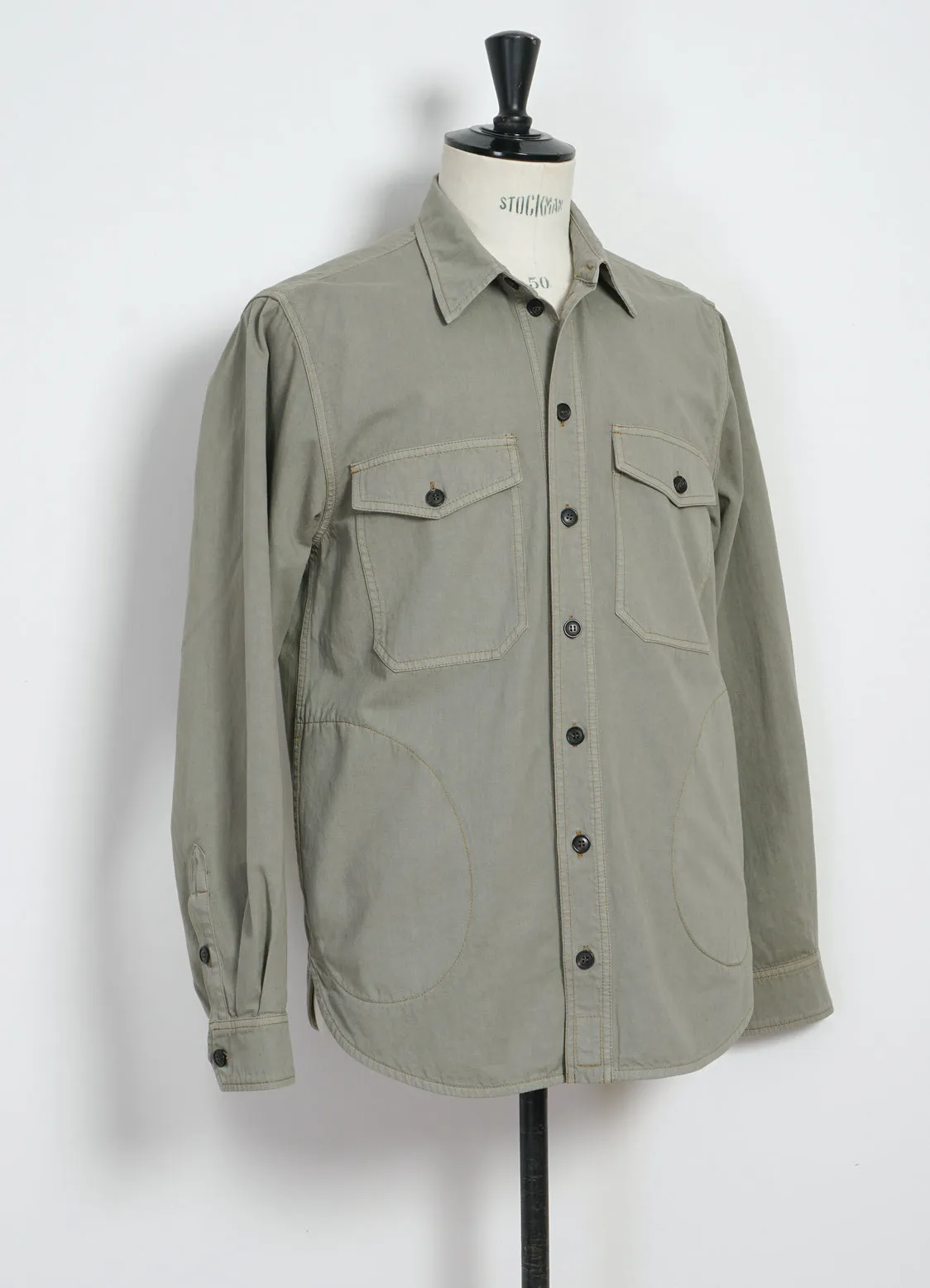 RUBEN | Casual Over Shirt | Light Sage sold by Hansen Garments product image thumbnail 4