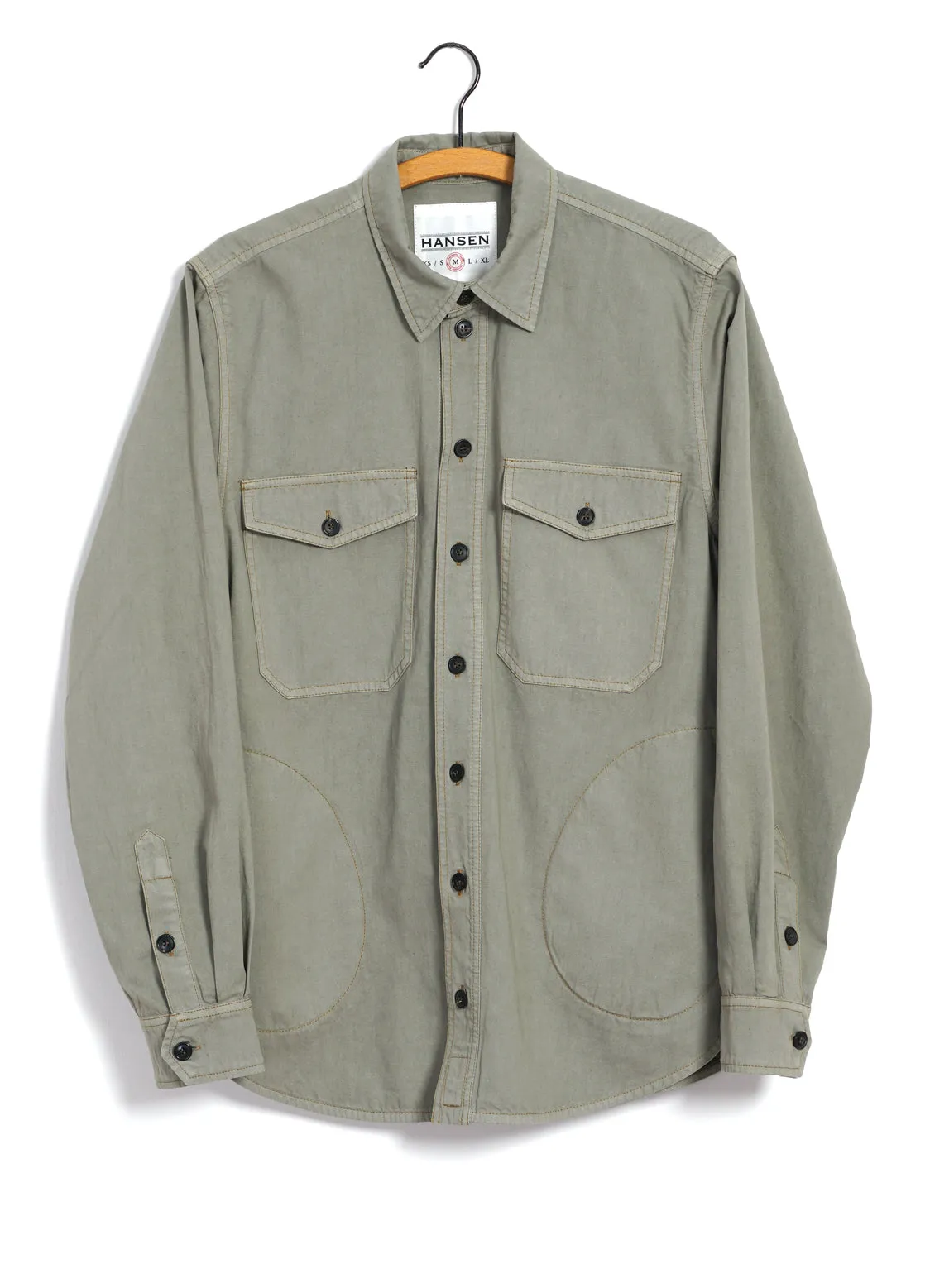 RUBEN | Casual Over Shirt | Light Sage sold by Hansen Garments