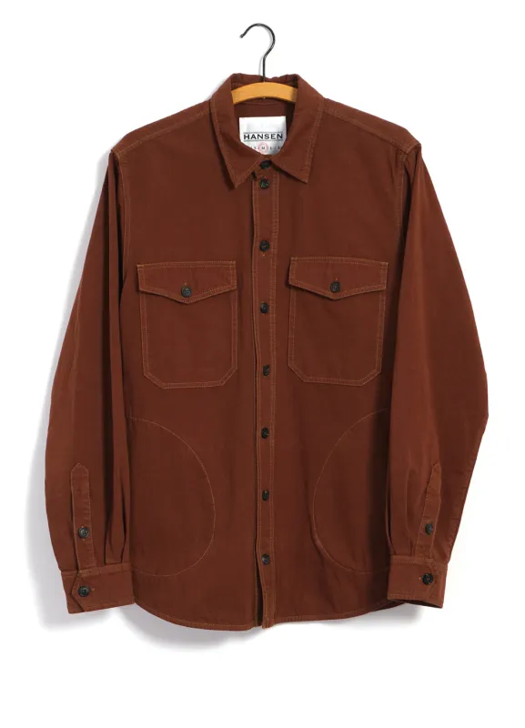 RUBEN | Casual Over Shirt | Brick sold by Hansen Garments
