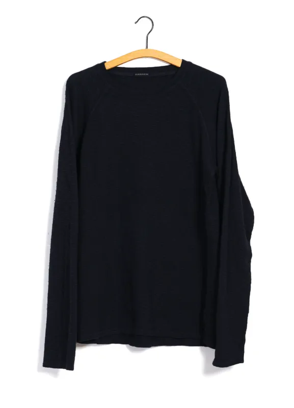 FELIX 25-112-2 | Raglan Long Sleeve T-shirt | Black sold by Hansen Garments