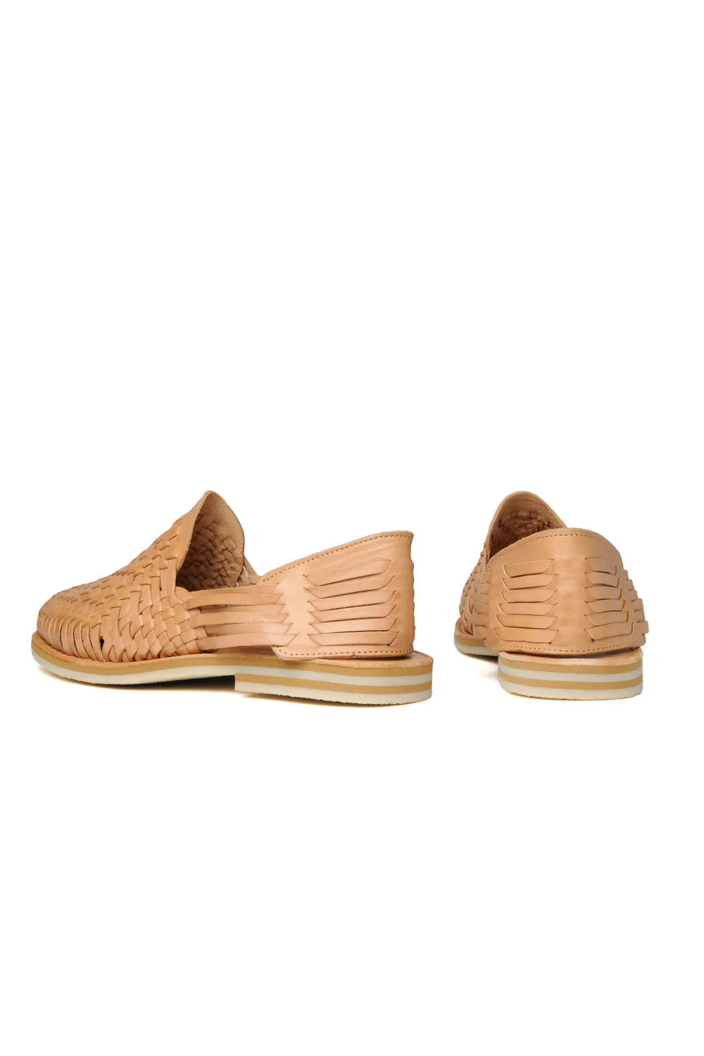 Rio Grande Leather Huarache | Slip on Vegetable Tanned Sandals | Tan 1 sold by Hansen Garments product image thumbnail 4
