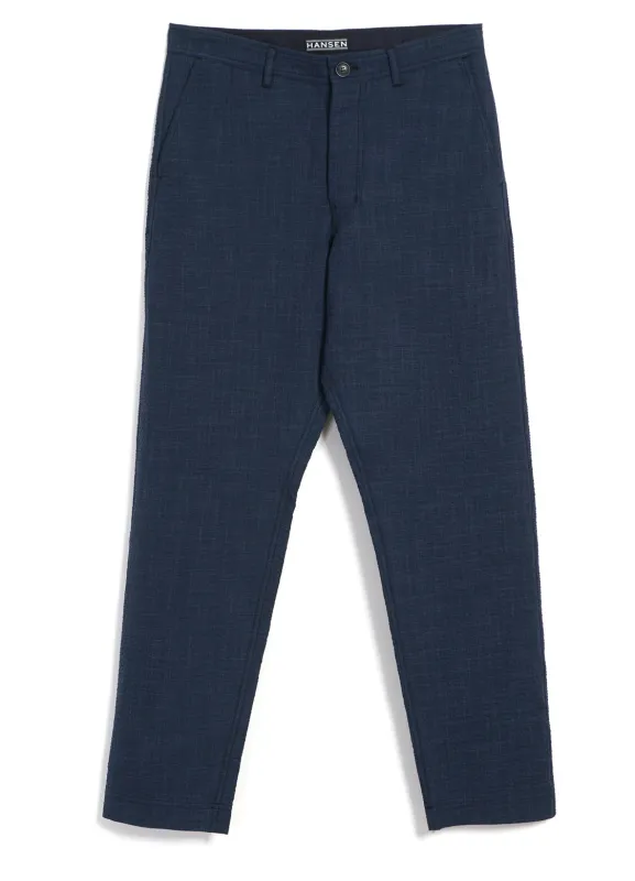 KEN | Casual Trousers | Crinkle Blue sold by Hansen Garments