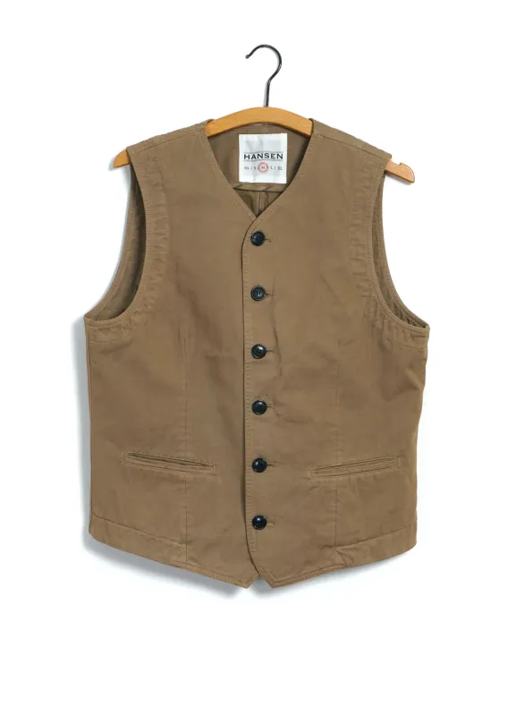 KAJ | Casual Waistcoat | Classic Beige sold by Hansen Garments