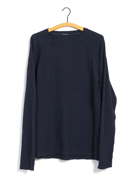 FELIX 25-112-3 | Raglan Long Sleeve T-shirt | Indigo-like sold by Hansen Garments