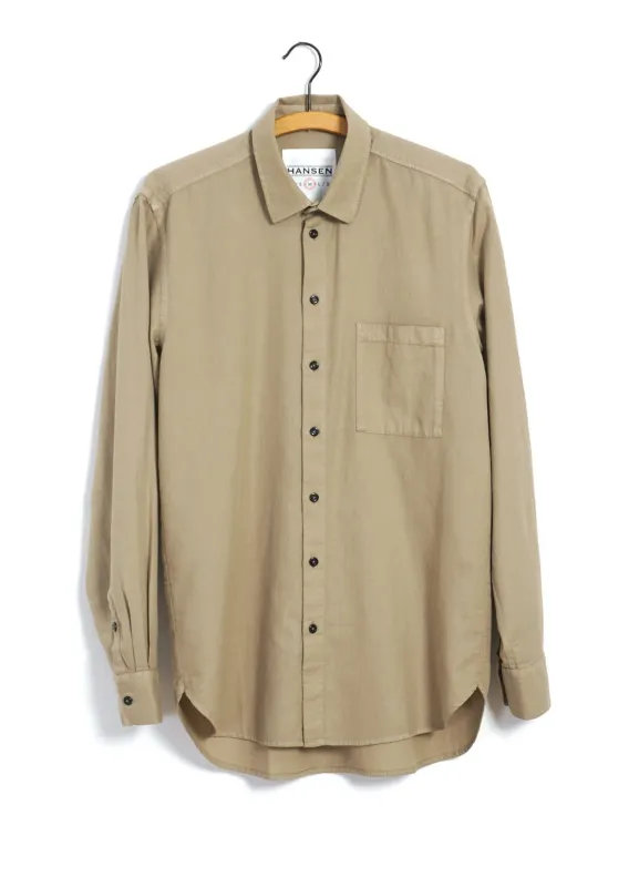 HENNING | Casual Classic Shirt | Beige made by Hansen Garments