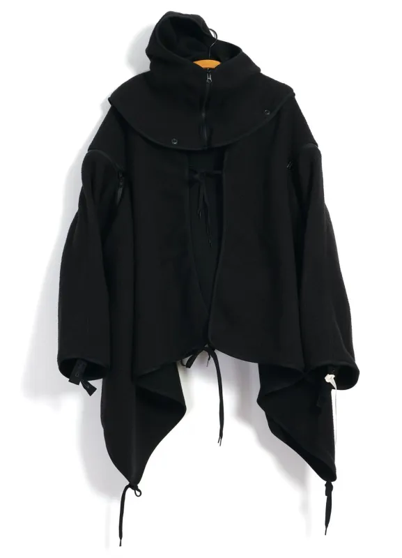 FOLKS PONCHO | Black sold by Hansen Garments