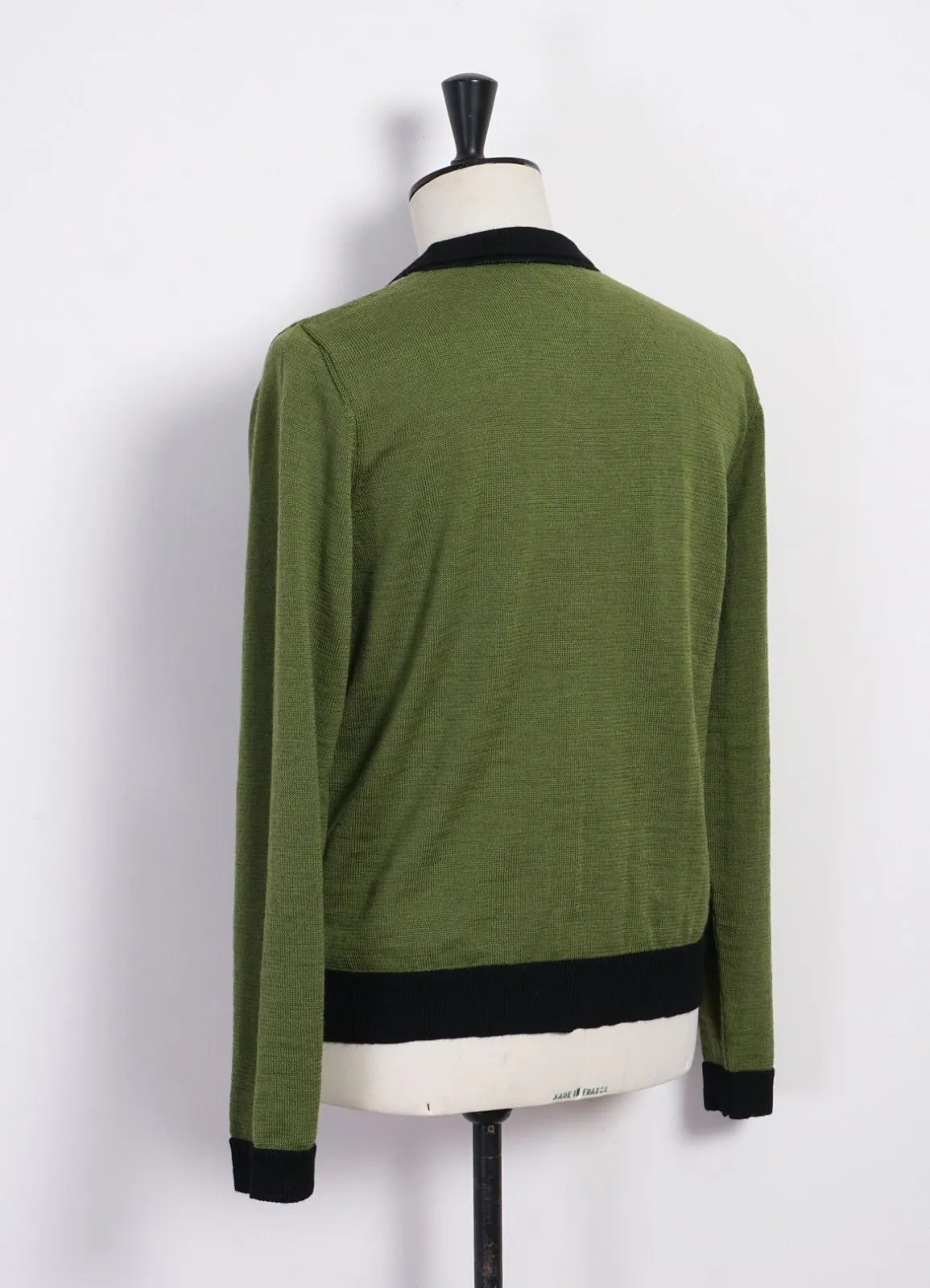 ARNOLD| Knitted Cardigan | Pattern Green sold by Hansen Garments product image thumbnail 4