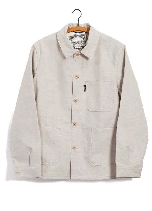 WORK JACKET | Linen/Cotton Blend | Flax Nature made by Le Laboureur