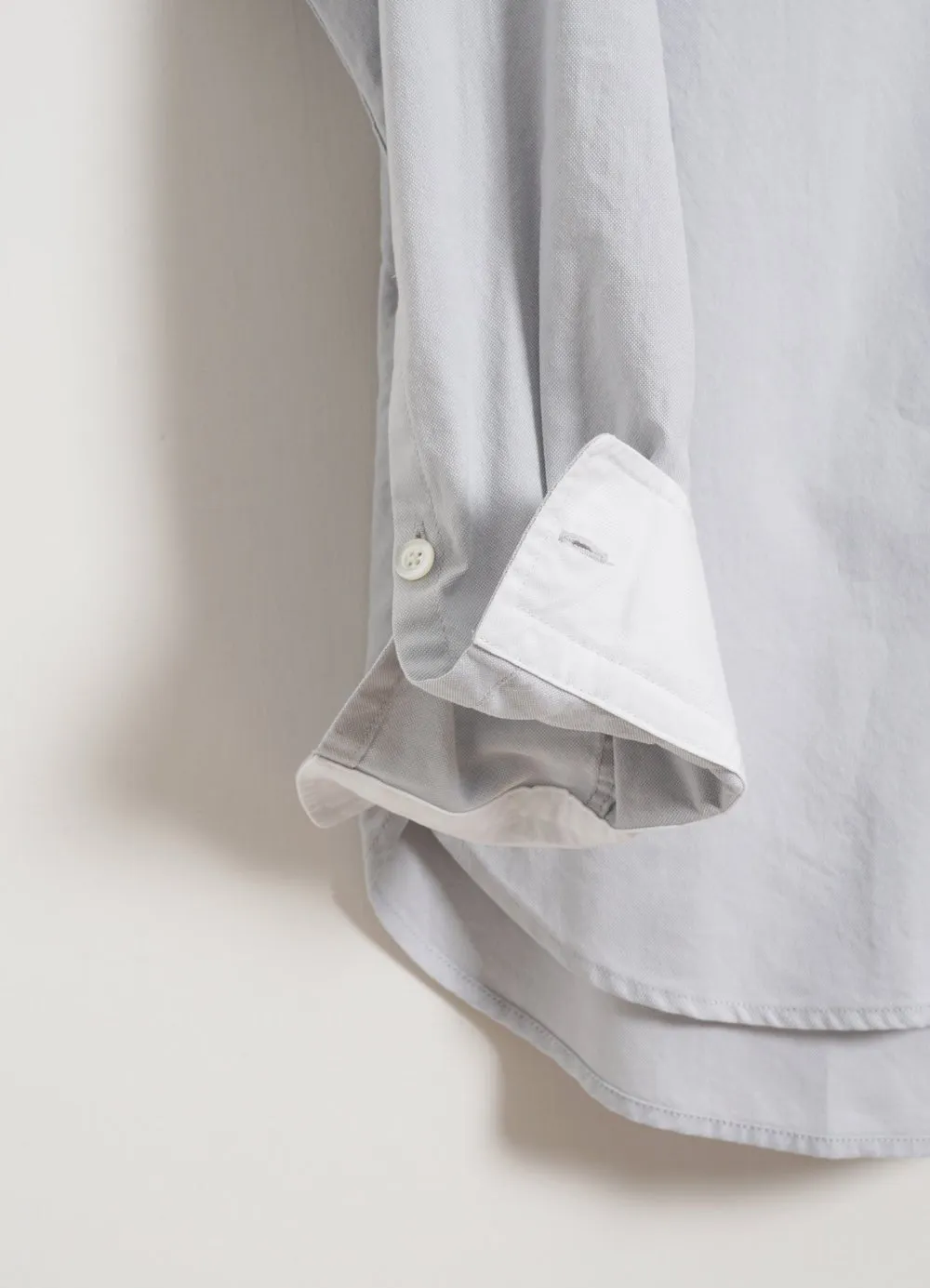ANTE | Collarless Shirt | Silver sold by Hansen Garments product image thumbnail 4