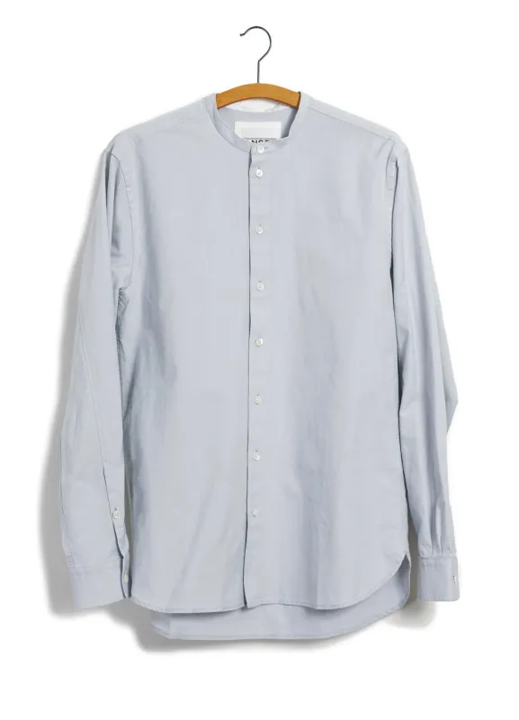 ANTE | Collarless Shirt | Silver made by Hansen Garments