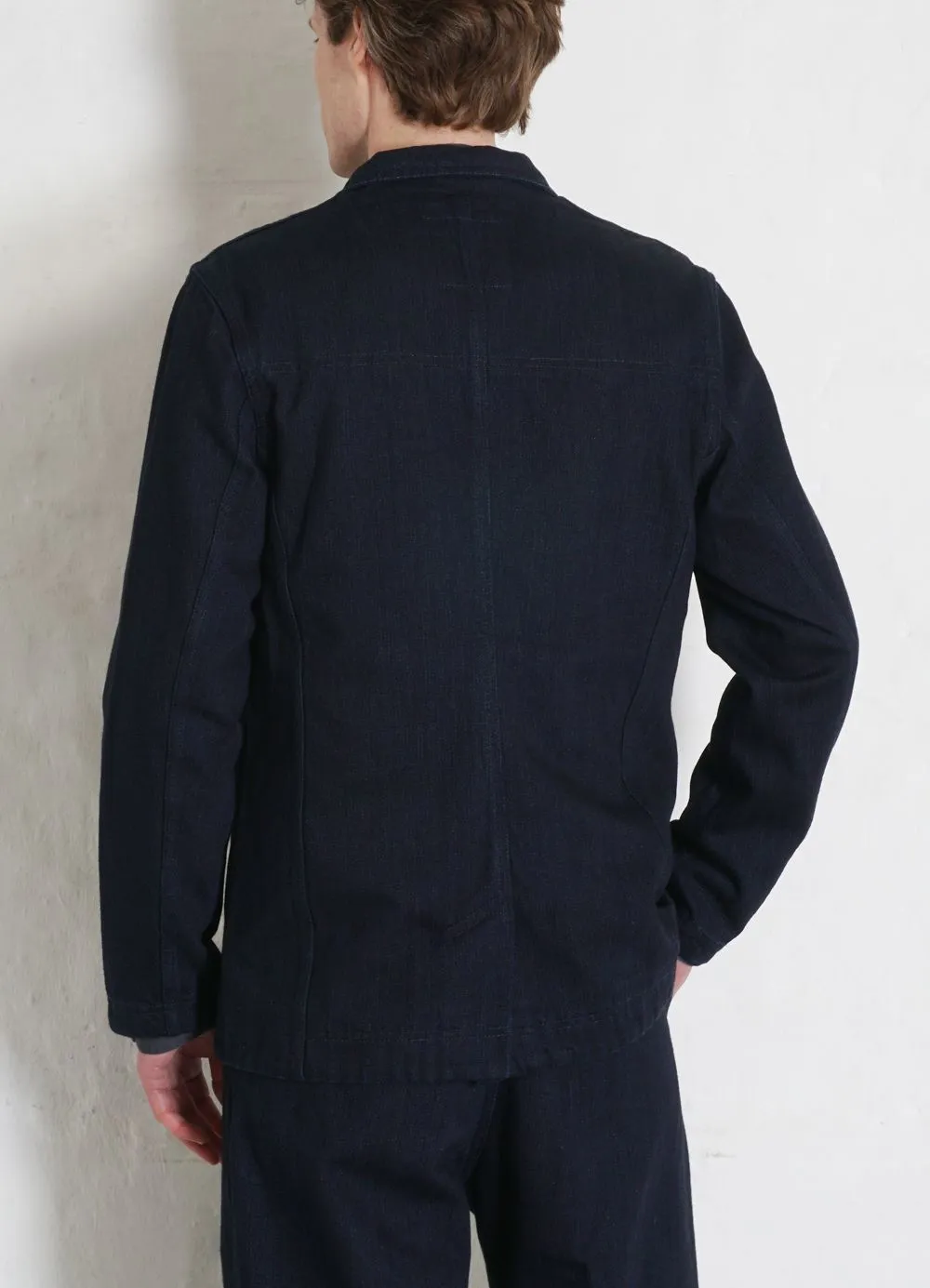 NICOLAI | Informal 3-button Blazer | Black Indigo sold by Hansen Garments product image thumbnail 4