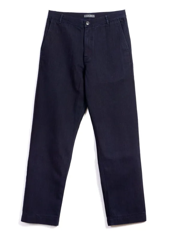 KEN | Casual Trousers | Black Indigo sold by Hansen Garments