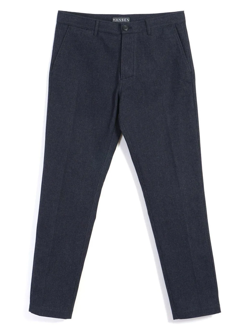 FRED | Regular Fit Trousers | Brushed Blue sold by Hansen Garments