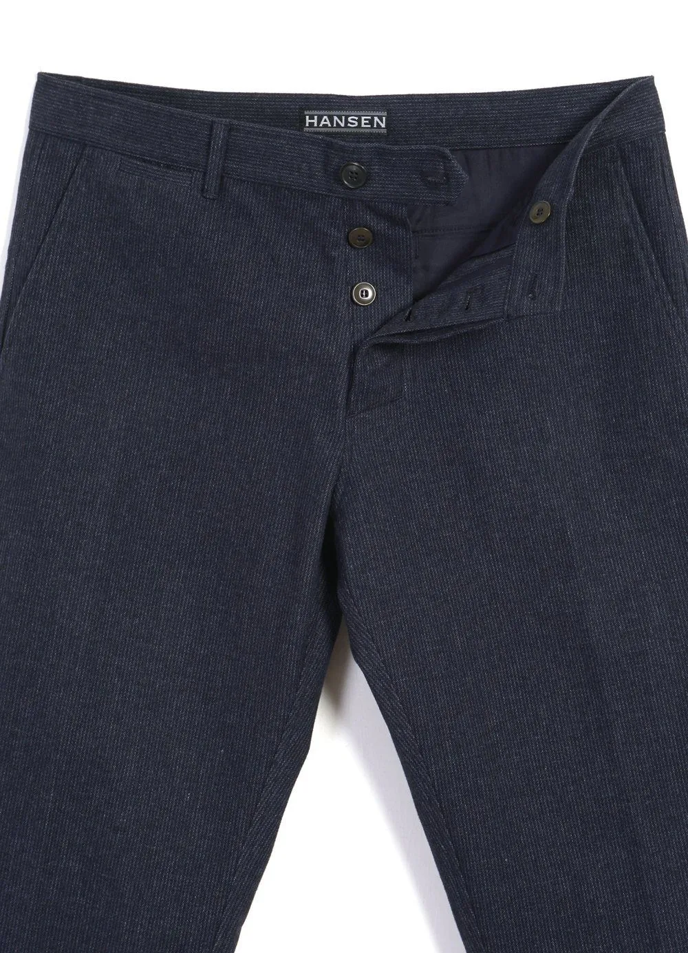 FRED | Regular Fit Trousers | Brushed Blue sold by Hansen Garments product image thumbnail 5