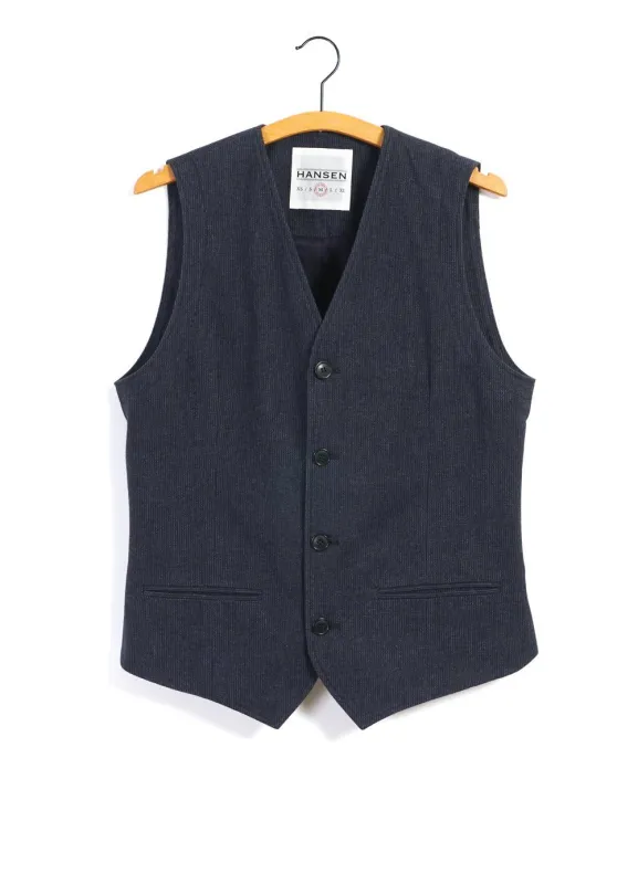 DANIEL | Classic Waistcoat | Brushed Blue sold by Hansen Garments