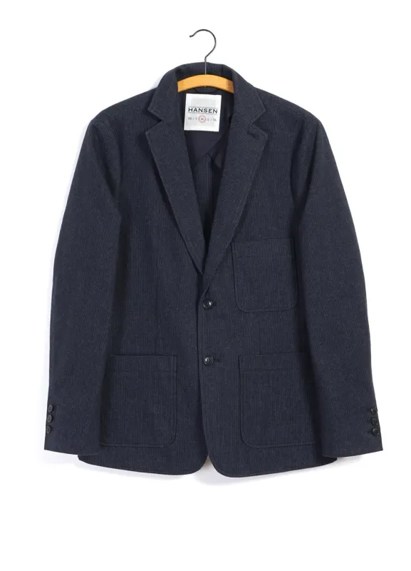 CHRIS | Classic Two Button Blazer | Brushed Blue made by Hansen Garments