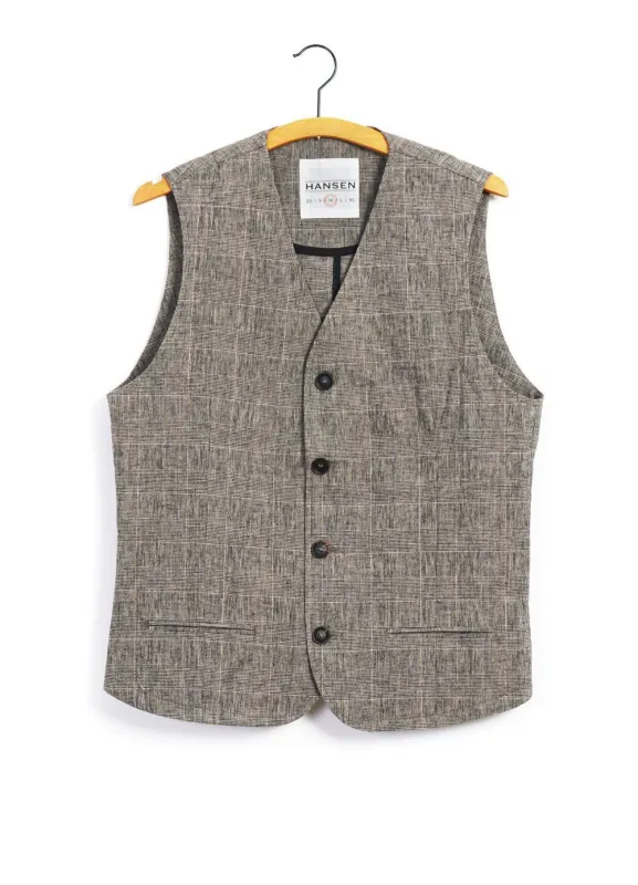 DANIEL | Four Button Waistcoat | Check 2 made by Hansen Garments
