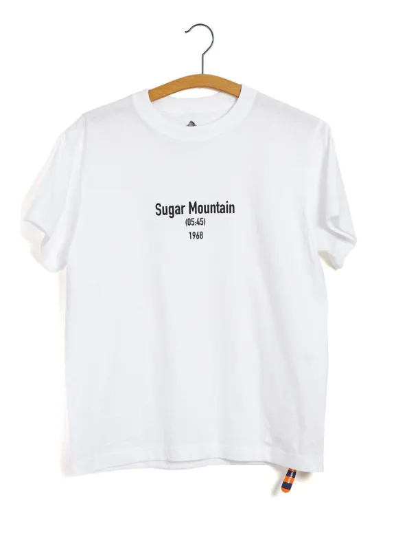 SUGAR MOUNTAIN T-SHIRT | White sold by Hansen Garments