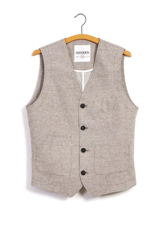 HALFDAN | Classic Waistcoat | Beach sold by Hansen Garments