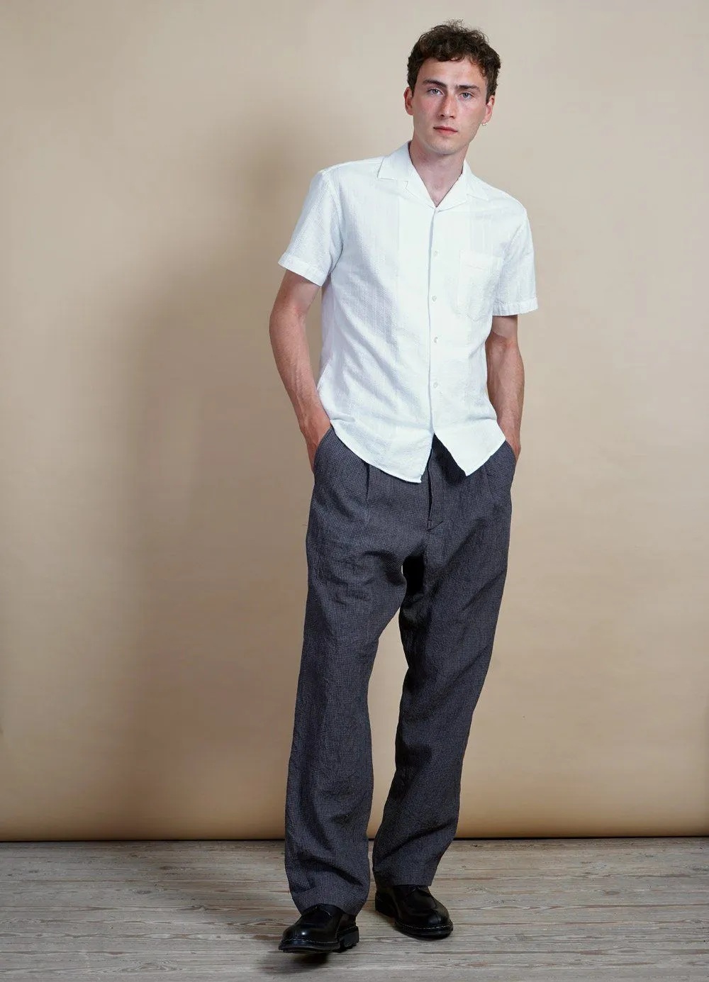 SUNE | Classic Pleated Trousers | River sold by Hansen Garments product image thumbnail 2