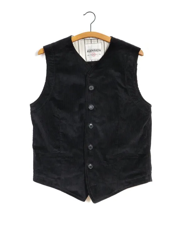 KAJ | Casual Waistcoat | Black sold by Hansen Garments