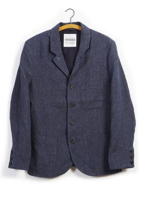 ANKER | Casual Four Button Blazer | Blue Delave sold by Hansen Garments