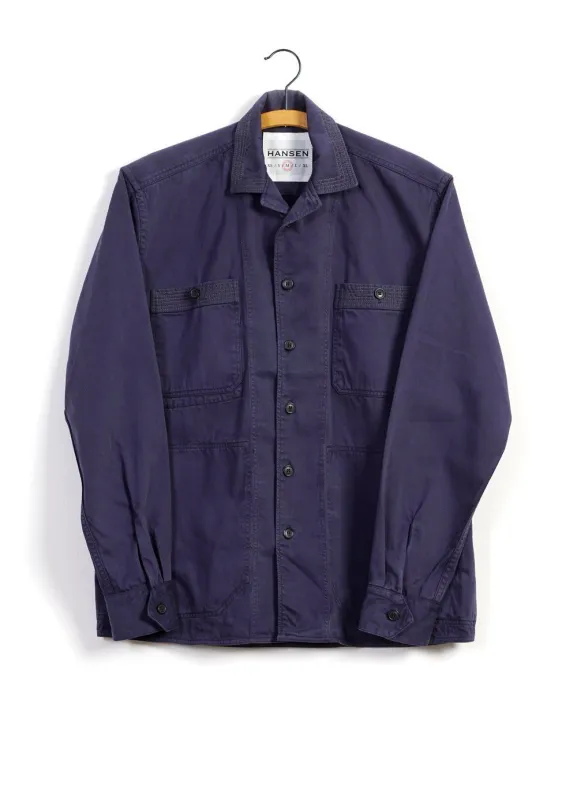 SUNNY | Casual Dyed Over-shirt | Navy sold by Hansen Garments