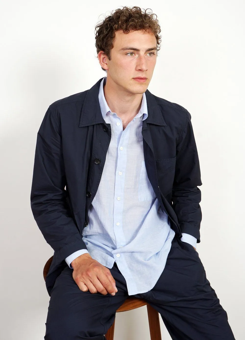 ANDERS | Super Light Summer Jacket | Navy sold by Hansen Garments product image thumbnail 5