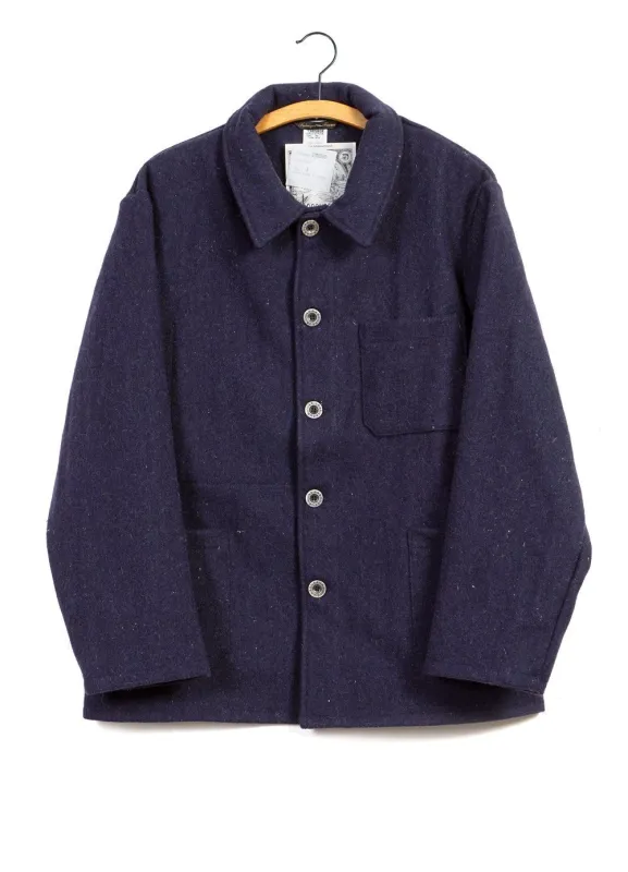 WORK JACKET | Wool | Blue sold by Hansen Garments