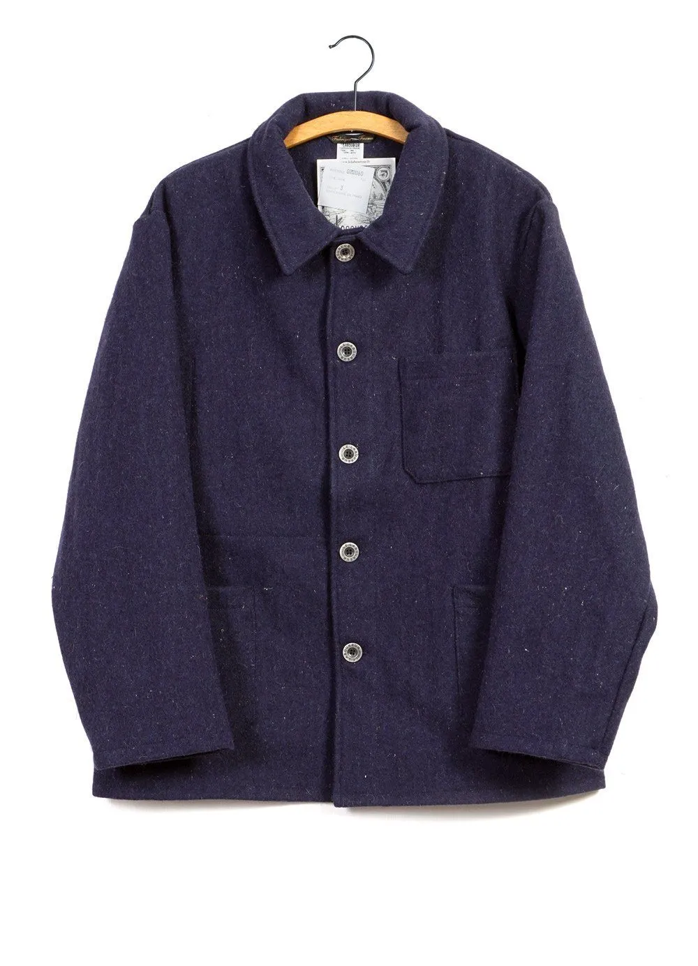 WORK JACKET | Wool | Blue sold by Hansen Garments