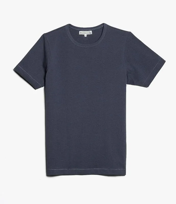 GOOD ORIGINALS | Loopwheeled T-Shirt 7,6oz | Navy sold by Hansen Garments