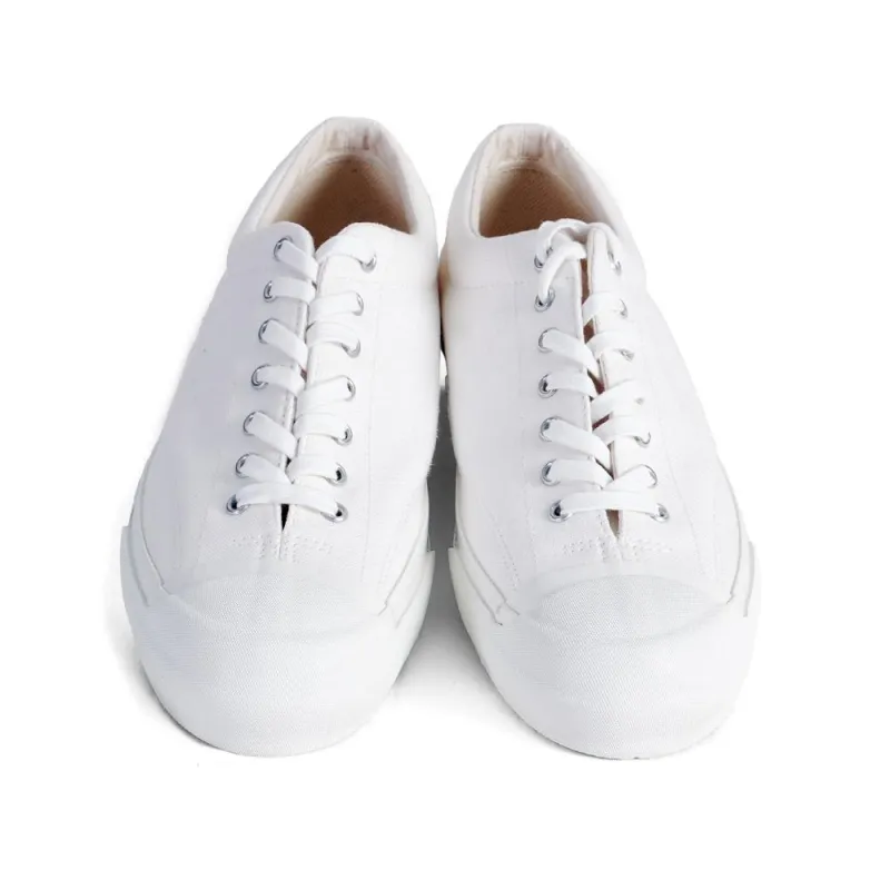 GYM COURT | Canvas Vulcanised Sole Sneaker | White sold by Hansen Garments