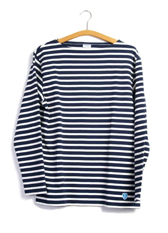 MARINE NATIONALE | Striped T-shirt | Marine Ecru sold by Hansen Garments