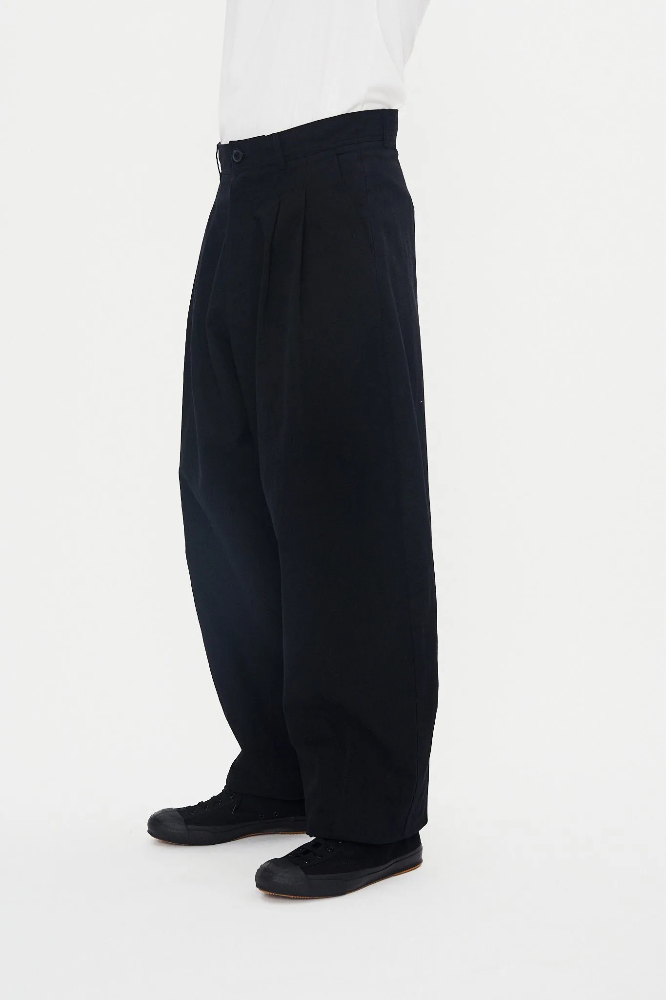 ANDREW 31-75-2 | Balloon Trousers | Black Twill sold by Hansen Garments product image thumbnail 3