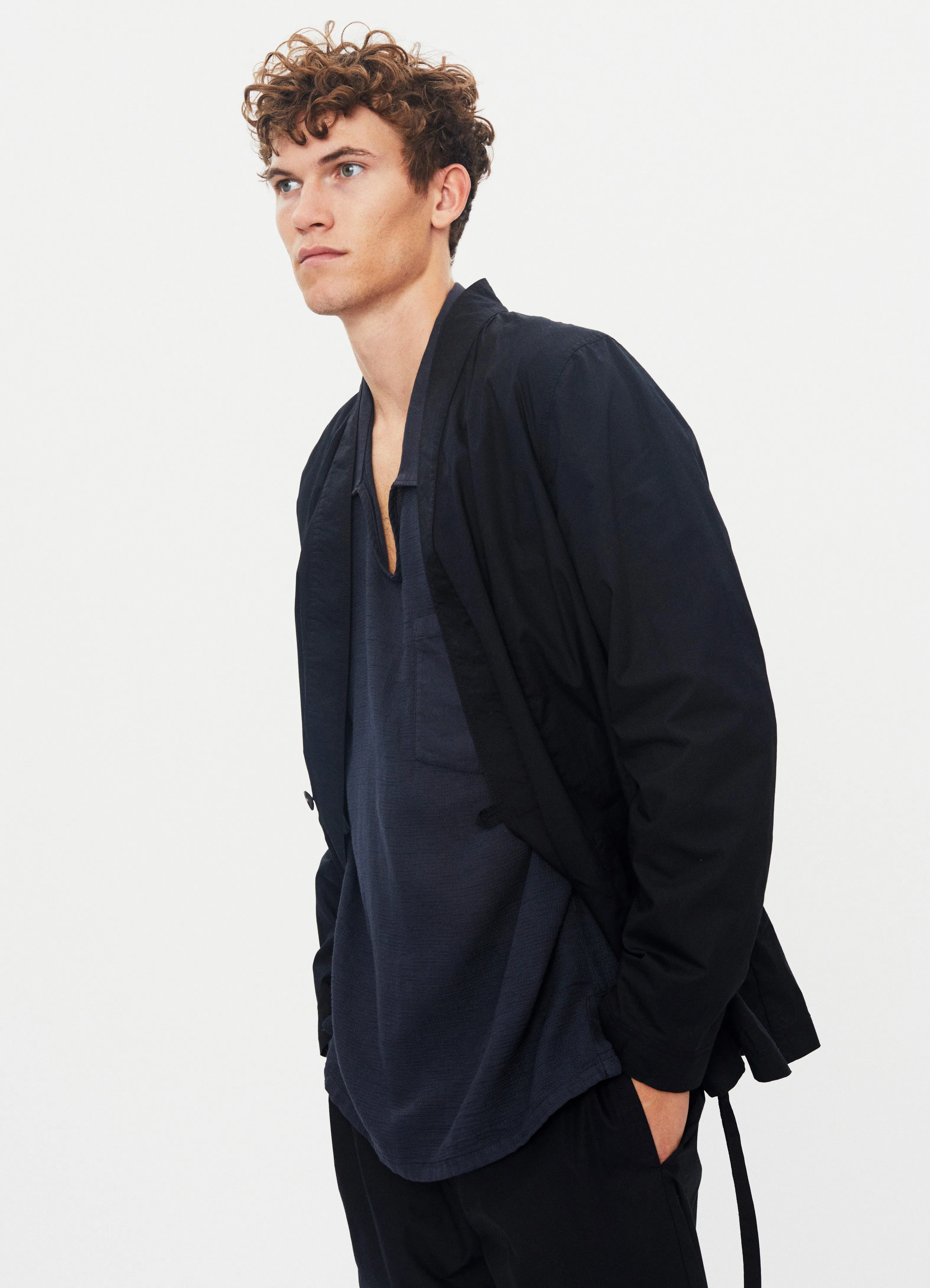 FOLKE 31-64-2 | Eastern Style jacket | Black Parachute sold by Hansen Garments product image thumbnail 2