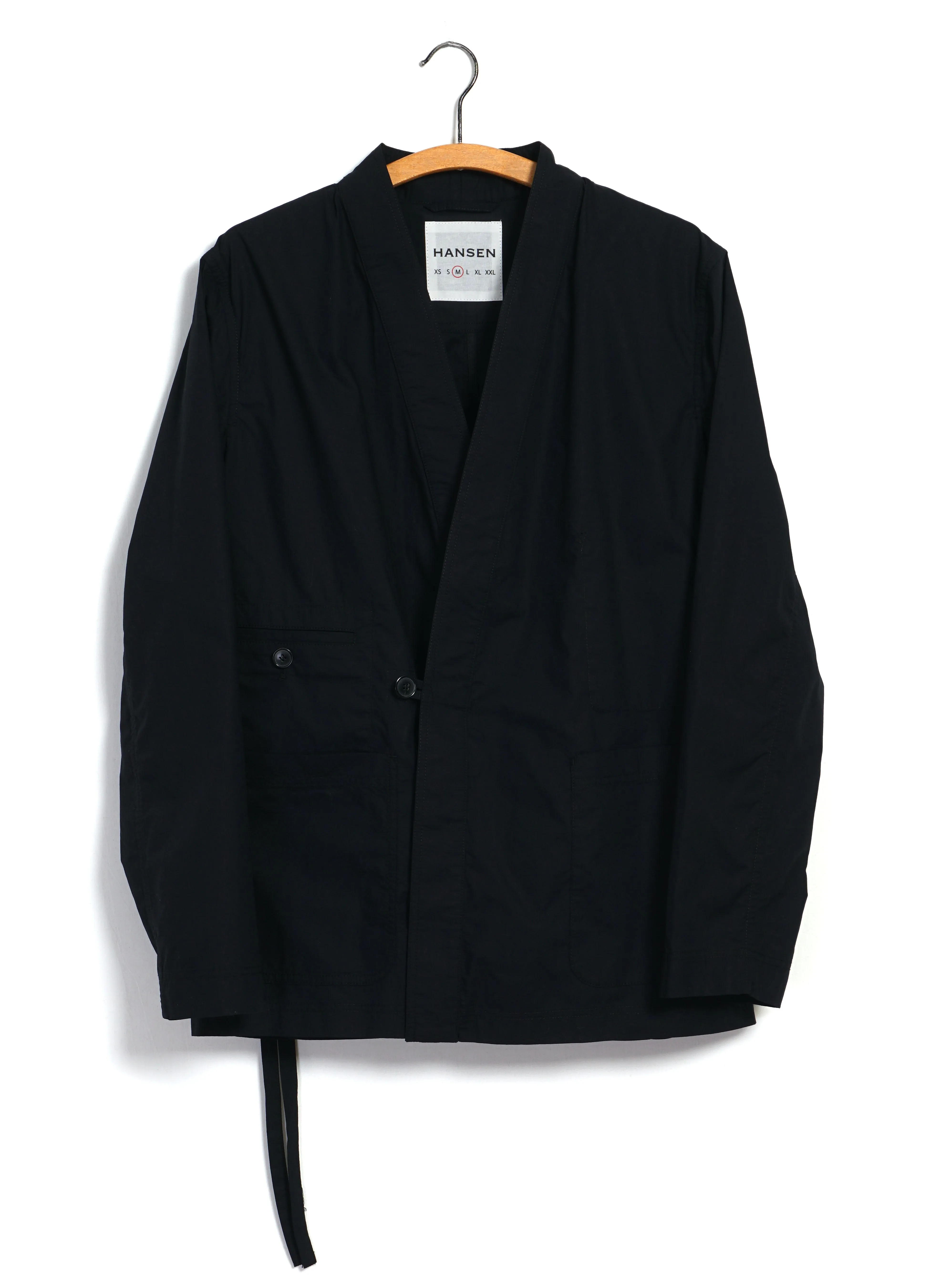 FOLKE 31-64-2 | Eastern Style jacket | Black Parachute sold by Hansen Garments